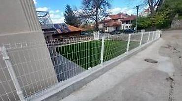 Proizvodi od rolovanog metala, metalni kanali: Panelna ograda 3d boja bela ral 9010. Panelna ogradafence system — 15