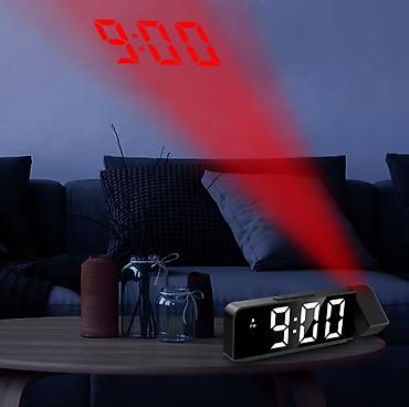 Часы для дома: Проекционные настольные часы-будильник с большим LED-дисплеем - Три — 10