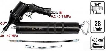 Ostali pneumatski alati: YATO pneumatska mastilica YT-0702 - Profesionalni pneumatski pištolj — 5