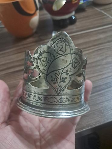 серебряный подстаканник: Metall fincanaltı – stəkan üçün dəstək (podstakannik) - Material — 4