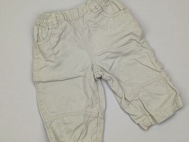 beżowe spodnie dla chłopca: Niemowlęce spodnie materiałowe, 3-6 m, 62-68 cm, stan - Idealny