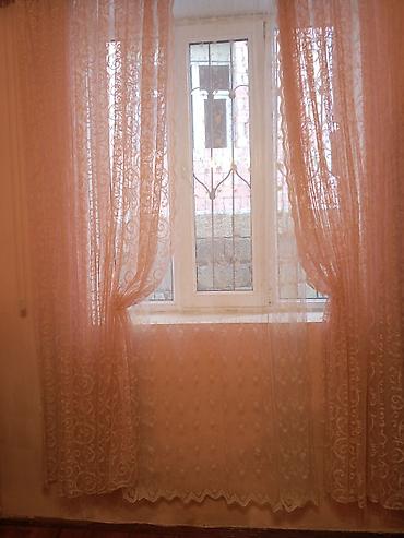 Pərdə və tüllər: İşlənmiş, Tül, rəng - Çəhrayı, Pulsuz çatdırılma — 3