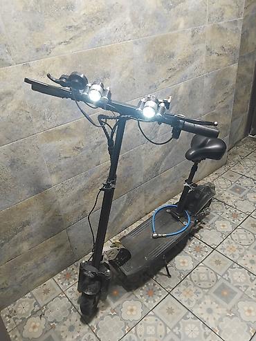 самокат bakida: Elektrik skuter, oturacaqlı və gücləndirilmiş işıqlandırma sistemi — 4