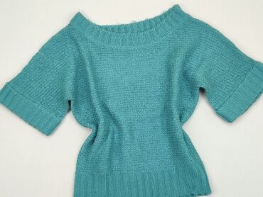 turkusowy t shirty: Sweter, S, stan - Bardzo dobry
