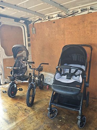 Коляски: Продаю Детскую прогулочную коляску и велосипед двух колесный и трёх — 1
