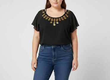 hm plus size sukienki: H&M, Жіноча блуза, розмір 5XL