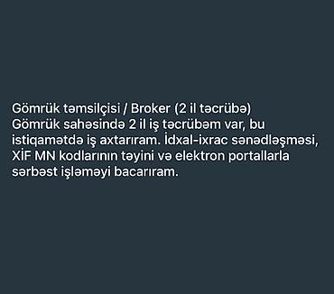 iş elanları 2023 bakı: İs axtariram — 1