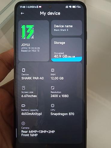 steam deck oled 512 gb: Xiaomi, Black Shark, Б/у, 256 ГБ, цвет - Белый — 6
