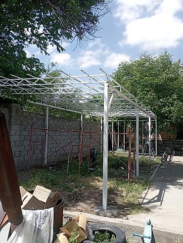 парковачный барьер: Металлический навес для автомобиля или парковки. Конструкция состоит — 8