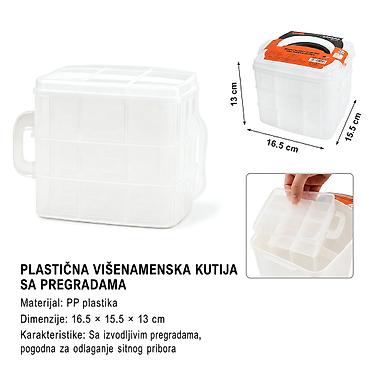 KMT 3200012-A – Složiva kutija sa tri nivoa za organizovanje predmeta