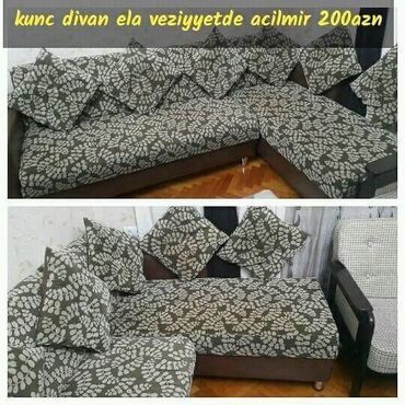 avanqart mebeller: Угловой диван, Б/у, Нераскладной, Без подьемного механизма, Ткань, Нет доставки