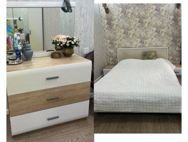 Двуспальная кровать, Трюмо, Б/у