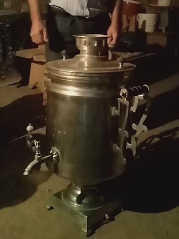 odun samovarları 5l: Elektrik samovar – iri həcmli, metal gövdəli, kranlı model — 2