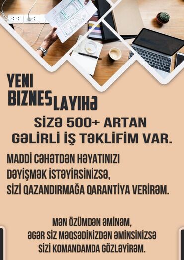 İnformatika: Yeni biznes layihəsi təklif olunur. Bu imkan maddi cəhətdən həyatınızı