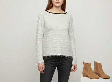 Swetry: Sweter damski, rozmiar S