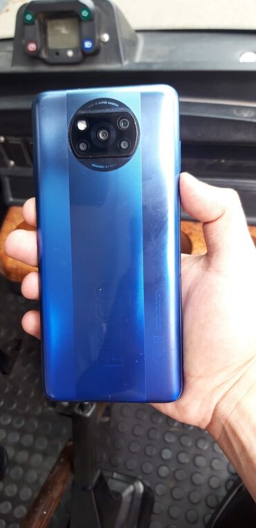 telefon alisi: Poco X3, 256 GB, rəng - Mavi, Zəmanət, Sensor, Barmaq izi