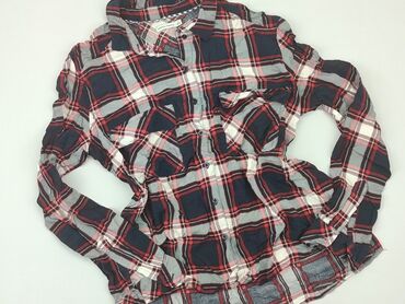 niebieska bluzki z falbankami: Shirt, Bershka, M (EU 38), condition - Good