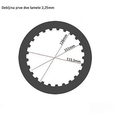 za motor: TRW Clutch Super Kit – set lamela i opruga za kvačilo motocikla — 6