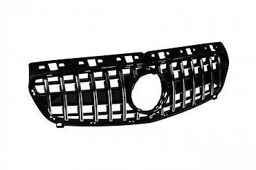 GT R MASKA GRIL RESETKA MERCEDES A W176 (5) | Hrom / Crna GT R Grill