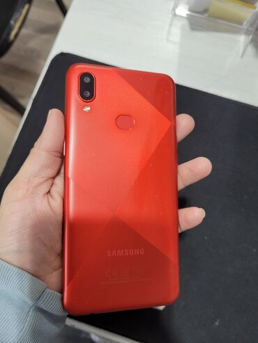 Samsung: Samsung Galaxy A10s, 32 GB, rəng - Qırmızı, Zəmanət, Sensor, Barmaq izi