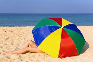 Садовые зонты: Бесплатная доставка по городу! Пляжный зонт "Радуга" складной диаметр