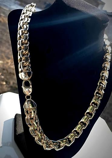 Серебряные цепочки: Цепочка, Бисмарк, Проба 925, Мужские, Новый — 17