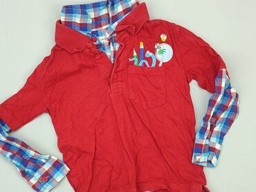 zara kurtki dziecięce wyprzedaż: Shirt 4-5 years, condition - Very good, pattern - Cell, color - Red