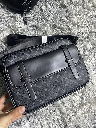 Барсетки: Барсетка, Материал: Экокожа, Регулируемый ремень, Новый — 14