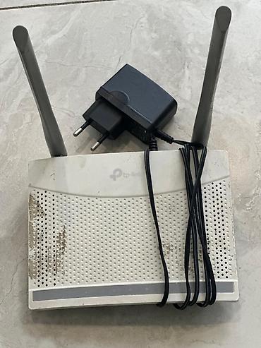 Wi‑Fi роутер TP‑Link с двумя внешними антеннами + блок питания