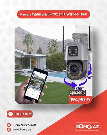 Видеорегистраторы: Yüksək keyfiyyətli. 🔥 Kamera Təhlükəsizlik Y92 6MP WiFi 4G IP68 ✅ — 1