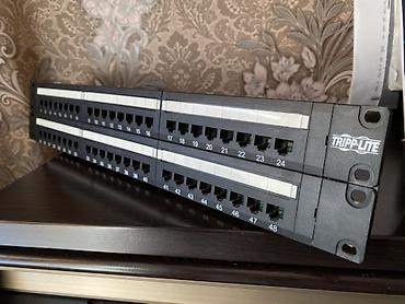 Кабельные органайзеры: Патч-панель TRIPP LITE, 48 портов, Cat 5e, 2U, для монтажa в 19" — 1