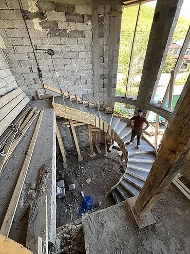 весы кран: Бетонная лестница Для дома, Форма лестницы: Винтовая — 3