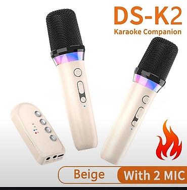 mikrafon satisi: DS K2 karaoke mikrofonu DS K2 karaoke mikrofonu satılır. Dəstdə 2 — 2
