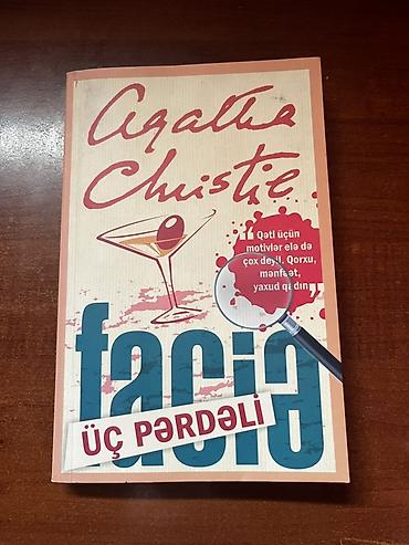 acılan jurnalni: Məhsul: Kitab – “Üç Pərdəli Faciə” (Agatha Christie) Təsvir: - Janr — 1