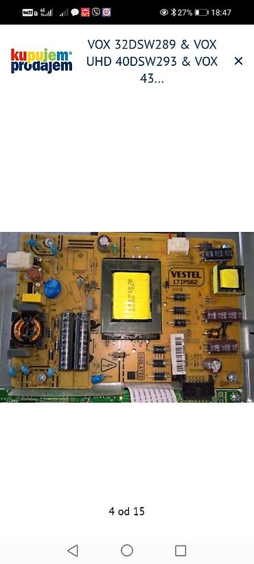 Aksesoari za TV i video: VOX LED televizori – delovi i ploče Dostupni delovi i oznake sa — 5