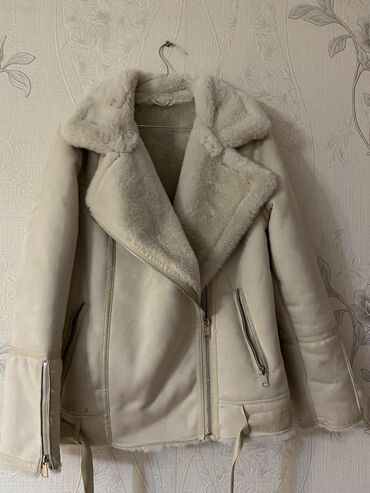 пальто zara: Пальто L (EU 40), цвет - Бежевый