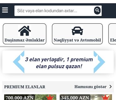 iş elanları saytı: SMM, Mobil tətbiqlərin hazırlanması, SEO | Domen, Hosting