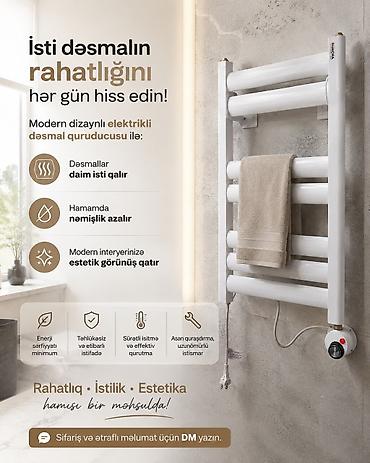 Hamam suşilkaları: ▪️Paslanmaz materialdan dəsmalqurudanlar (Nerj 304) -da lalafo.az — 19 Hamam suşilkaları: ▪️Paslanmaz materialdan dəsmalqurudanlar (Nerj 304) — 19