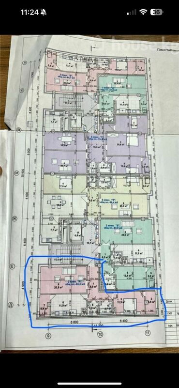 сдаётся комната гост типа чолпонатинская собственник: 2 комнаты, 76 м², Элитка, 7 этаж, ПСО (под самоотделку)