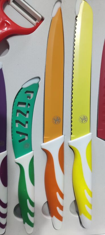 Noževi: Kuhinjski nozevi set od 7 delova POTPUNO NOVO u fabrickoj kutiji — 4