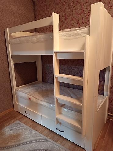 mebel alan: Oğlan və qız üçün, Yeni, Çarpayı, Matras ilə, Siyirməli, Taxta — 1
