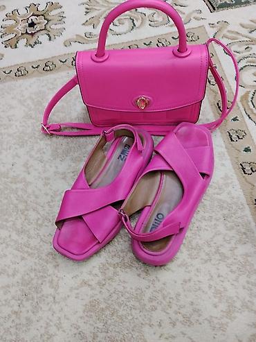 melek sepler instagram: Qadınlar üçün çəhrayı dəst: Bueno brend sandal və uyğun - Rəng — 1