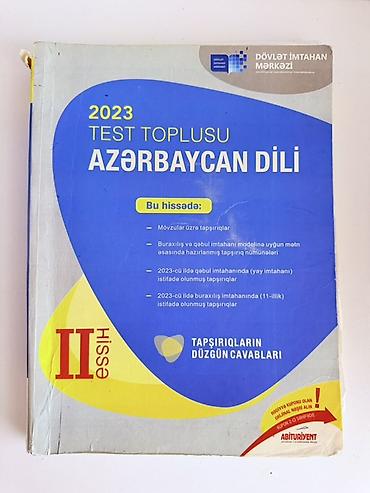 Testlər: Məhsul: 2023 Test Toplusu – Azərbaycan dili (II hissə) Xüsusiyyətlər — 1
