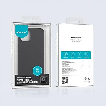 Maske i futrole za telefone: Maska Nillkin Scrub Pro Magnetic za iPhone 15 6.1 crna. Uz brzu — 6