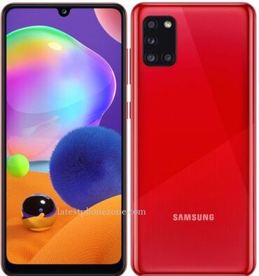 iphone 6 pulus: Samsung Galaxy A31, 64 ГБ, цвет - Красный, Кнопочный, Сенсорный, Отпечаток пальца