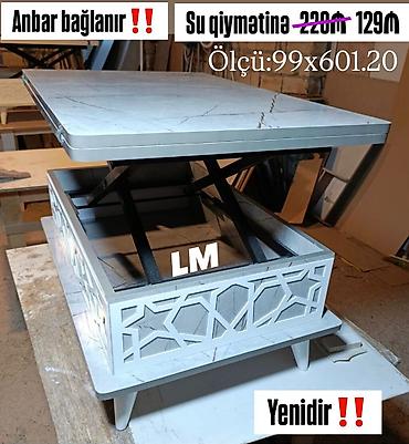 Transformer jurnal masalar. Ölçü: 90*60 bağlı vəziyyətdə H38 90*120