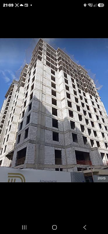 15: 2 комнаты, 52 м², Асанбай мкр Элитка, 10 этаж, ПСО (под самоотделку) — 1