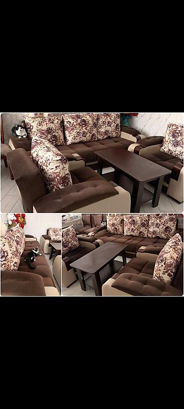 İşlənmiş, Divan, 2 kreslo, Bazalı, Açılan