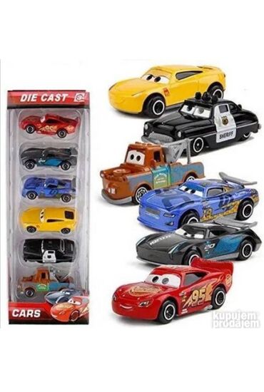 elsa i ana igračke: Cars autići 6u1 Cars automobili od 6 komada Autići imaju mehanizam za