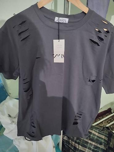 футболка зара: Футболка, Классическая модель, Zara, Трикотаж, Новый, S, M, L — 1